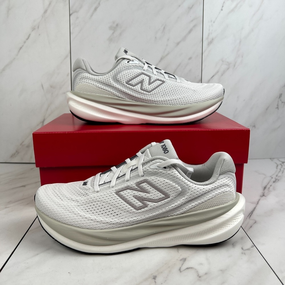 New Balance Fresh Foam X 1080v15 Womens Size 9 B White Truffle Salt Running Shoe